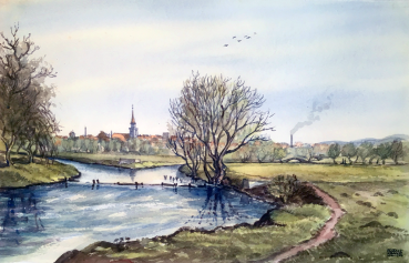 Franz Krauss, View of Fürth