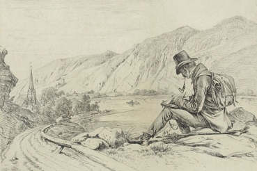 Johann Adam Klein, Der Landschaftsma(h)ler auf der Reise (Johann Jakob Kirchner)