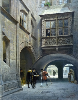 Paul Ritter, The small town hall courtyard in Nuremberg