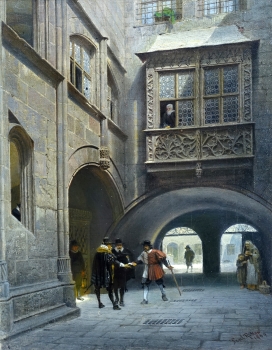 Paul Ritter, The small town hall courtyard in Nuremberg