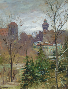 Ludwig Kühn, view of Nuremberg Castle