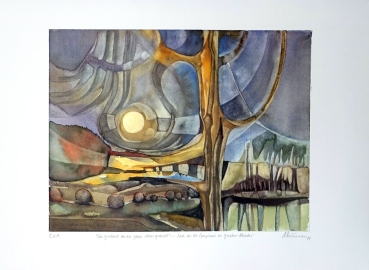 Unbekannt, expressive Landschaft