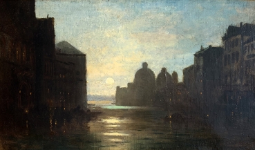 Ludwig Mecklenburg, Venice by moonlight