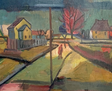 Ludwig Stieg, railroad embankment