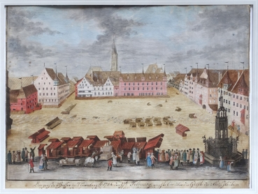 Unbekannt, Hochwasser in Nürnberg 1784