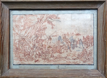 Georg Philipp Rugendas, Anlieferung der Verwundeten nach dem Gefecht in das Feldlager