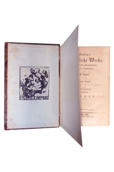 Georges-Louis Leclerc de Buffon, Neunter Band "Vögel" aus Buffon's sämmtliche Werke, sammt den Ergänzungen nach der Klassifikation von G. Cuvier -  Einzige Ausgabe in deutscher Uebersetzung von H. J. Schaltenberg. 58 Abbildungen (Stiche)