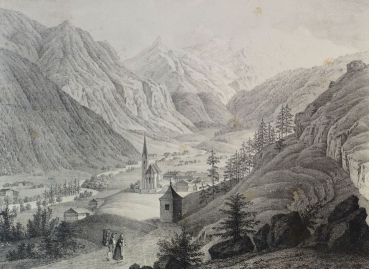 F. Wolf nach B. de Ben, Kaernthen Heiligenblut am Grossglockner