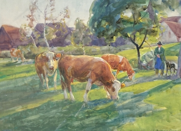 Andreas Bach, Kühe auf der Weide