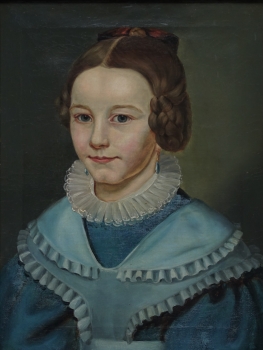 Unbekannt, Biedermeier Mädchenportrait