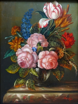 Josef Holstayn, Floral Still Life