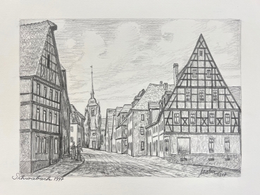 Laaber, Old Town of Schwabach 1947