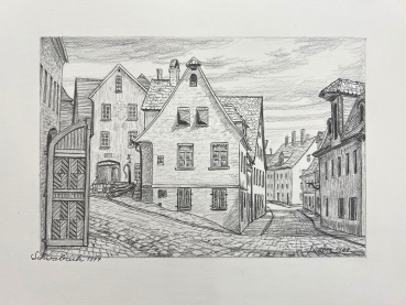 Laaber, Altstadt von Schwabach 1947