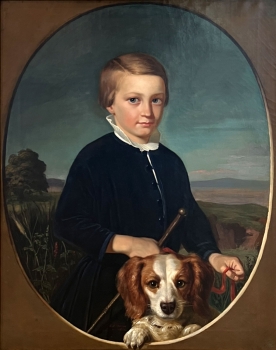 Georg Schirmer, Junger Knabe mit Hund
