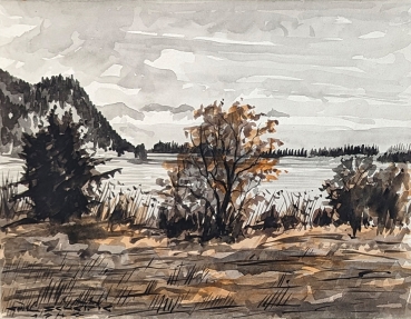 Emil Scheidig, Am Ossiacher See (Julische Alpen)
