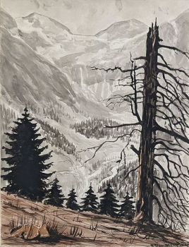 Emil Scheidig, Hohe Tauern (Blick ins Käfertal)