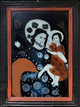 Unknown, reverse glass painting