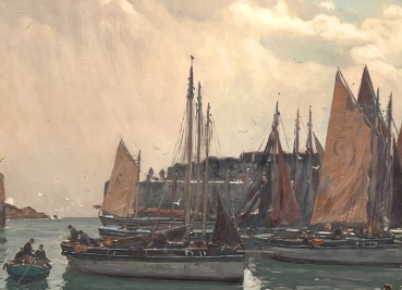 Claus Bergen, Hafenszene