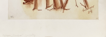 Preview: Tugomir Huberger, Drei abstrakte rote Figuren