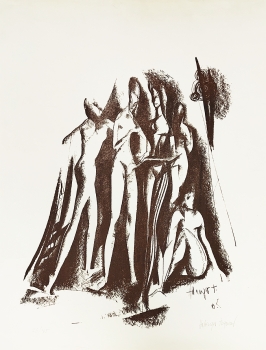 Tugomir Huberger, Five Female Nudes print