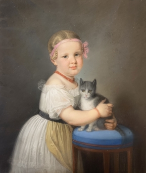 Carl Kreul, Mädchen mit Katze