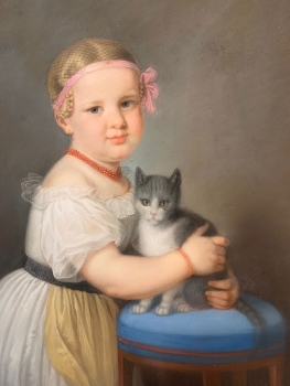 Carl Kreul, Mädchen mit Katze