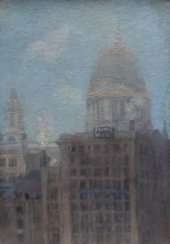 Unbekannter Impressionist, Saint Paul´s Cathedral und Brooks Wharf