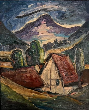 Unbekannter Expressionist, Haus in den Bergen