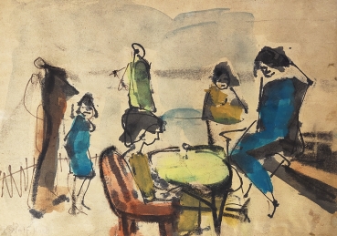 Lotte Wolf-Koch, Fünf Frauen um einen Tisch