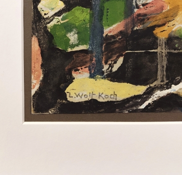 Lotte Wolf-Koch, Abstrakte Dorfansicht