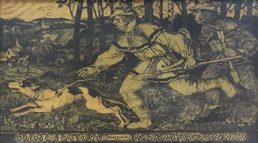 Schiestl Rudolf, hunting scene