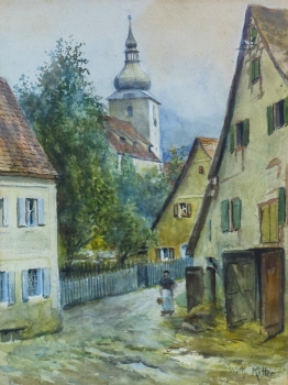 Wilhelm Ritter, The church tower of Eschenbach
