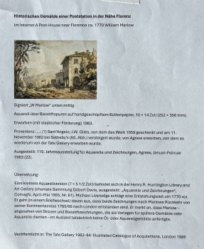 Preview: William Marlow, Poststation bei Florenz