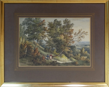 Unbekannt, Landschaft mit Personenstaffage