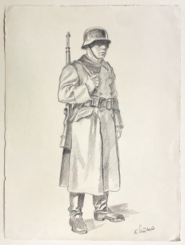 Karl Seubert, Standing soldier