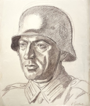 Karl Seubert, Soldier with helmet