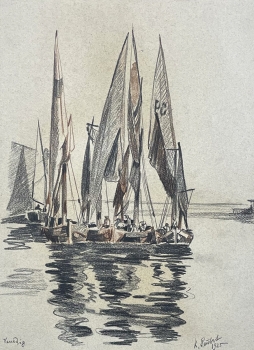 Karl Seubert, Venedig Segelboote
