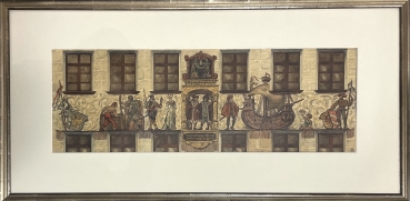 Karl Seubert, Variant des Kaufmannszug an der Hausfassade der IHK Nürnberg