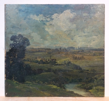Max Hartwig, Dorflandschaft im grünen