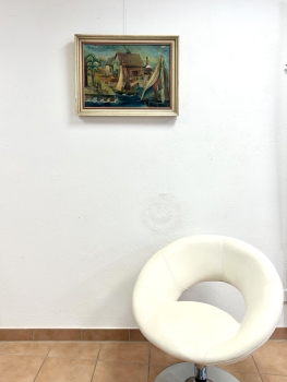 Friedel Weyel, Boote im Hafen