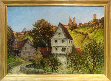 Ludwig Mössler, Stadtansicht von Rothenburg ob der Tauber