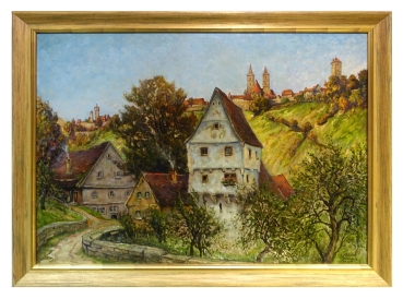 Ludwig Mössler, Stadtansicht von Rothenburg ob der Tauber