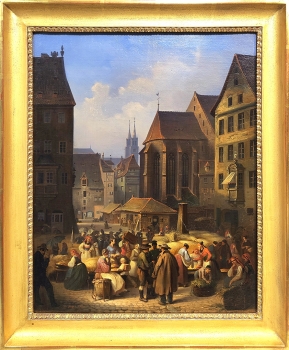 Preview: Johann Maar, Obstmarkt Nürnberg 1848