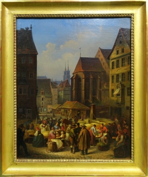 Preview: Johann Maar, Obstmarkt Nürnberg 1848