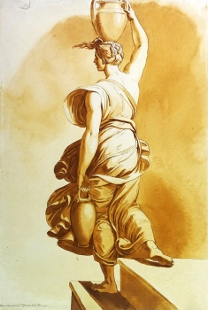 Gustav Philipp Zwinger, Dame mit Krügen 1801