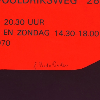 Preview: Bodo Boden, Ausstellungsplakat 1970