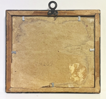 Preview: Gotha Stadtansicht, kleines Ölgemälde auf Porzellan