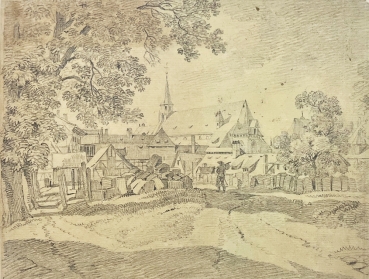 Johann Adam Klein, Insel Schütt mit heilig Geist Kirche 1810