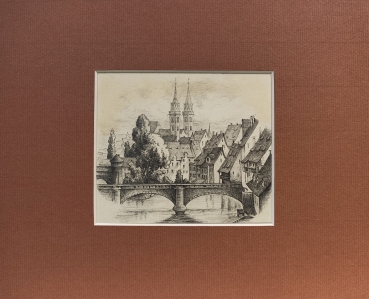 Preview: Eduard Schotte, Maxbrücke mit Lorenzkirchen