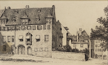 Eduard Schotte, Nürnberg, Pfarrhaus von St. Egidien am Egidienplatz